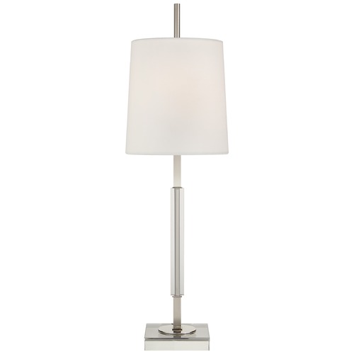 Visual Comfort Signature Collection Thomas OBrien Lexington Table Lamp in Nickel by Visual Comfort Signature TOB3627PNCGL
