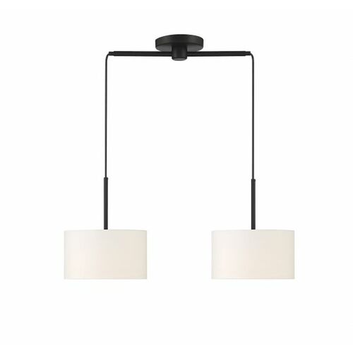 Meridian 2-Light Linear Chandelier in Matte Black by Meridian M100109MBK