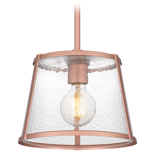 Quoizel Lighting Labrant 10.50-Inch Mini Pendant in Matte Rose Gold by Quoizel Lighting QPP5612MRG