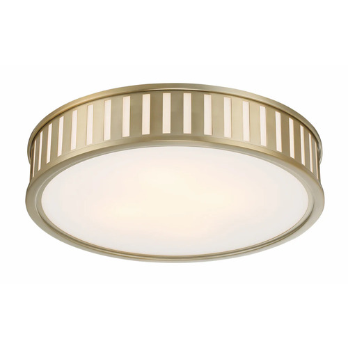 Kendal 22.50-Inch Flush Mount in Vibrant Gold by Crystorama Lighting