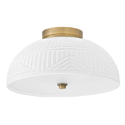 Devon Lacquered Brass LED Flushmount Light by Hinkley Lighting