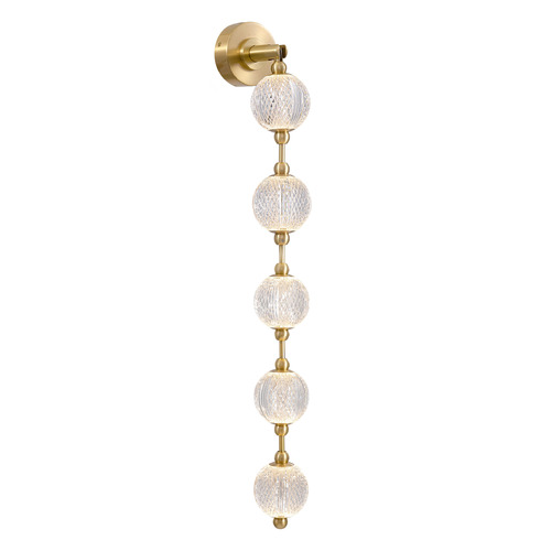 Alora Lighting Marni Natural Brass LED Bathroom Light