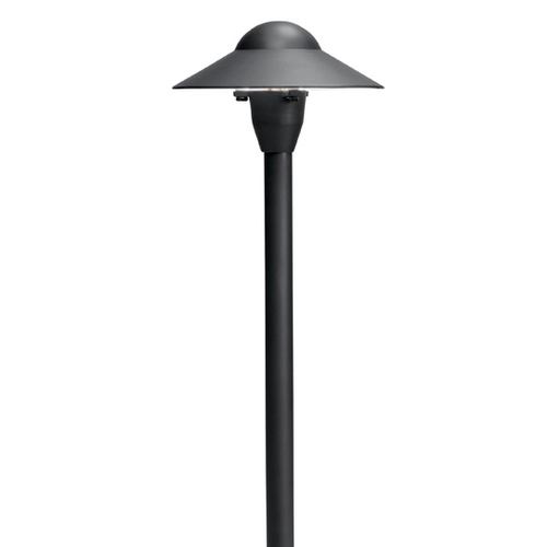 6-Inch Dome 12V Path Light in Textured Black by Kichler Lighting