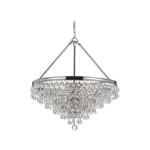 Crystorama Lighting Calypso Crystal Chandelier in Polished Chrome by Crystorama Lighting 136-CH