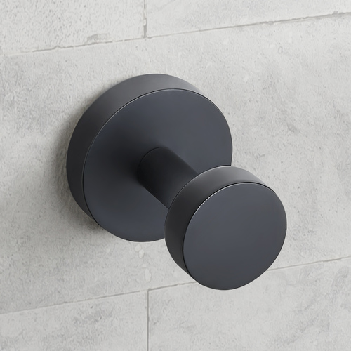 Seattle Hardware Co Prelude Matte Black Towel / Robe Hook