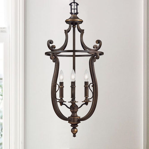 Hinkley Plymouth 4-Light Mini Chandelier in Olde Bronze by Hinkley Lighting 4254OB