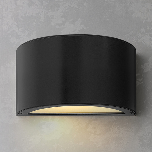 Hinkley Luna Satin Black LED Outdoor Wall Light 3000K by Hinkley Lighting 1661SK