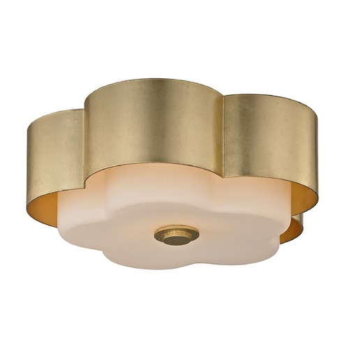 Allure 13.50-Inch Gold Leaf Flush Mount Light by Troy Lighting