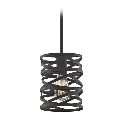 Elk Lighting Elk Lighting Vorticy Oil Rubbed Bronze Mini-Pendant Light with Cylindrical Shade 81184/1-LA