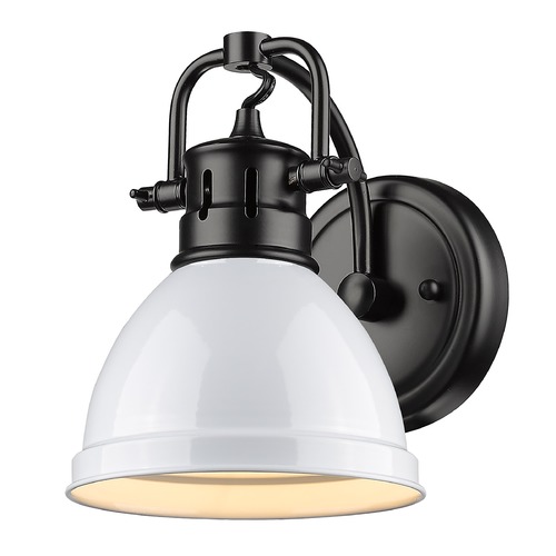 Duncan Wall Sconce in Matte Black & Seafoam by Golden Lighting