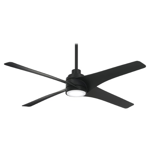 Swept 56-Inch LED Fan in Coal by Minka Aire