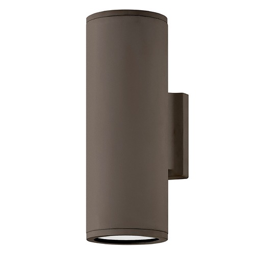 Hinkley Silo Small Up/Down Light Wall Lantern in Bronze by Hinkley Lighting 13594AZ-LL