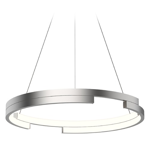 Kuzco Lighting Anello Minor 19-Inch LED Pendant in Brushed Nickel by Kuzco Lighting PD52719-BN