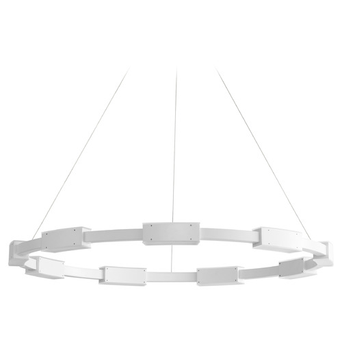 Dieter 32-Inch LED Pendant in White by Oxygen Lighting