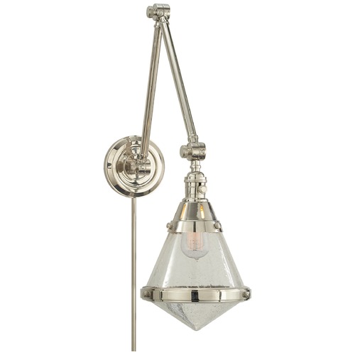 Thomas OBrien Gale Library Light in Polished Nickel by Visual Comfort Signature