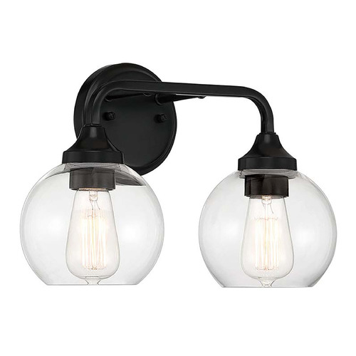Glenda Flat Black Bathroom Light by Craftmade Lighting
