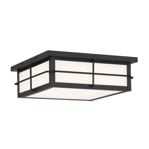 Bensa 13-Inch LED Outdoor Flush Mount in Black by Eurofase Lighting