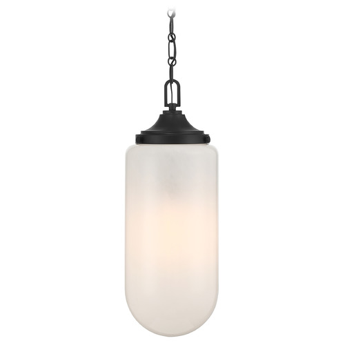 Savoy House Lighting Bryant Matte Black Mini-Pendant Light with Cylindrical Shade