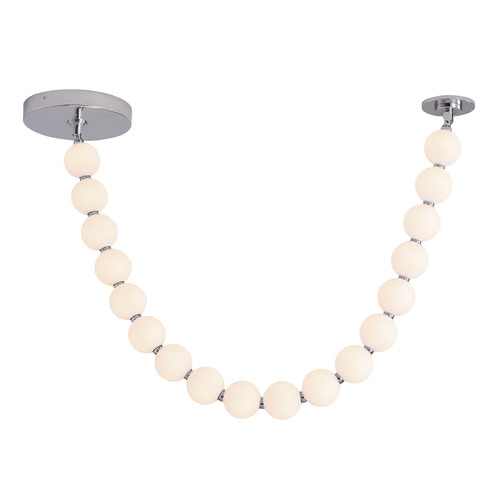 Alora Lighting Akoya Chrome LED Pendant Light with Globe Shade