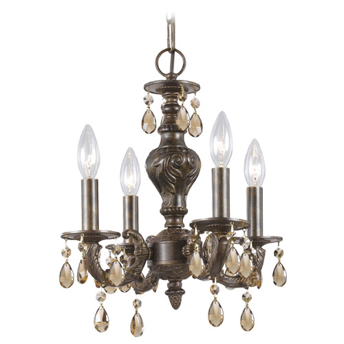 Crystorama Lighting Paris Market Venetian Bronze Crystal Chandelier