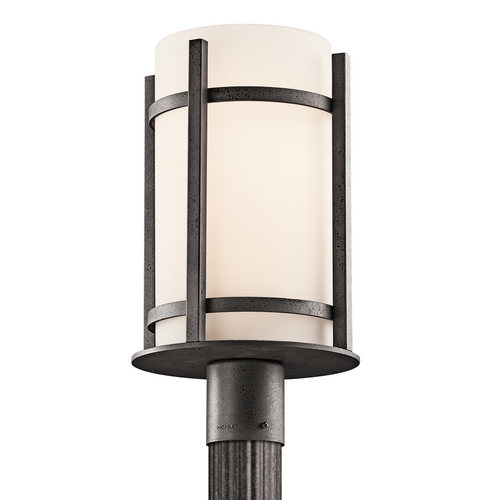 Camden 17-Inch Post Light in Anvil Iron by Kichler Lighting