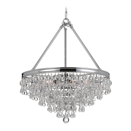 Crystorama Lighting Calypso Crystal Chandelier in Polished Chrome by Crystorama Lighting 137-CH