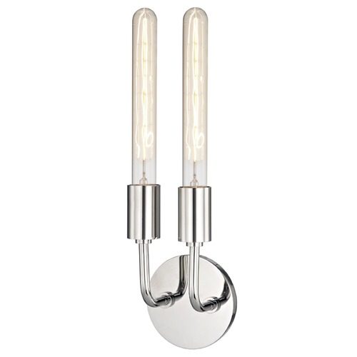 Mitzi by Hudson Valley Ava Polished Nickel Sconce by Mitzi by Hudson Valley H109102-PN