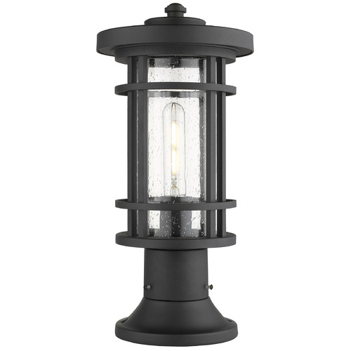 Jordan Black Post Light by Z-Lite