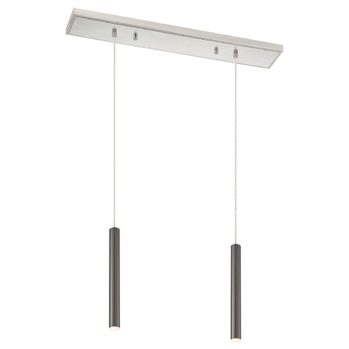 Z-Lite Forest Brushed Nickel LED Multi-Light Pendant by Z-Lite 917MP12-PBL-LED-2LBN