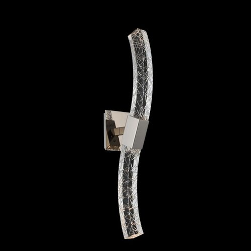 Athena LED Wall Sconce in Polished Nickel by Allegri Crystal
