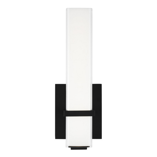 Sean Lavin Milan 13-Inch 277V LED Sconce in Black by Visual Comfort Modern