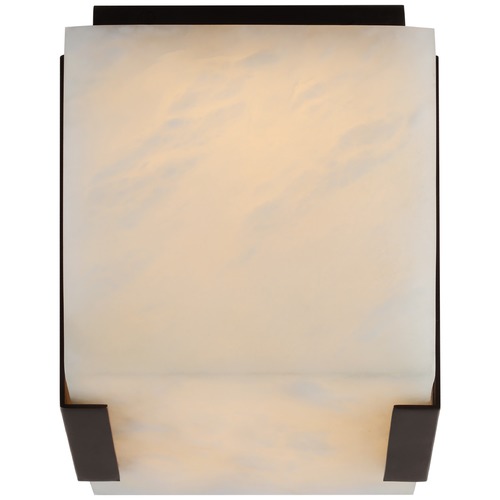 Visual Comfort Signature Collection Kelly Wearstler Covet Clip Flush Mount in Bronze by Visual Comfort Signature KW4111BZALB