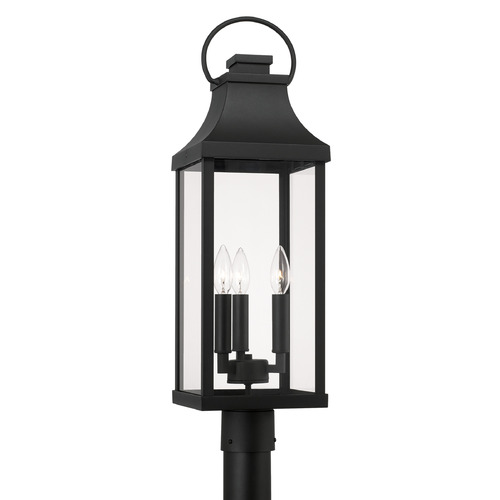Capital Lighting Bradford Outdoor Post Lantern in Black by Capital Lighting 946432BK
