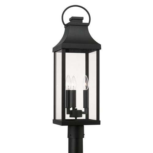 Bradford Outdoor Post Lantern in Black by Capital Lighting