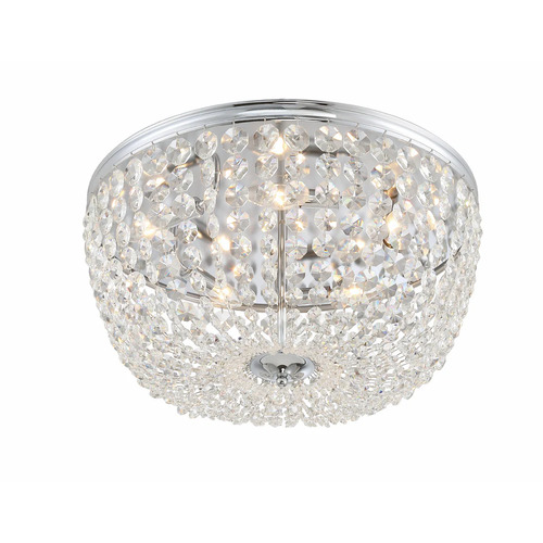 Crystorama Lighting Nola 20-Inch Crystal Flush Mount in Chrome by Crystorama Lighting NOL-320-CH-CL-MWP