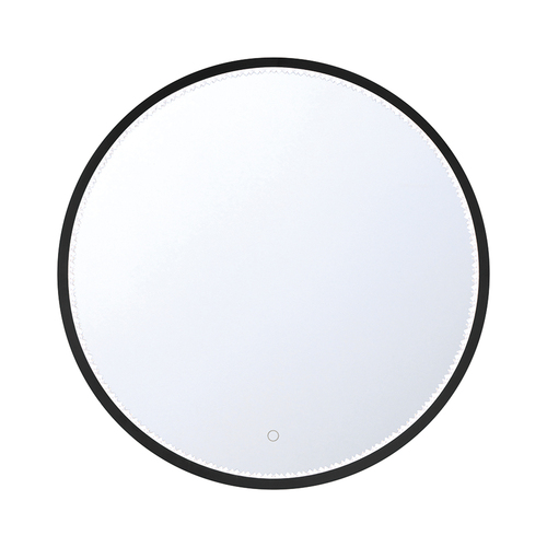 Eurofase Lighting Cerissa 30-Inch Round LED Mirror in Black by Eurofase 44279-011