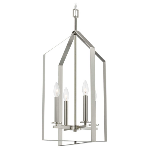Progress Lighting Progress Lighting Vertex Brushed Nickel Pendant Light P500432-009