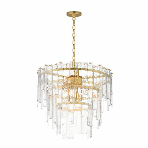 Warren 9-Light Pendant in Gold Leaf by Maxim Lighting