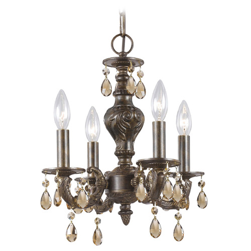 Crystorama Lighting Paris Market Venetian Bronze Crystal Chandelier