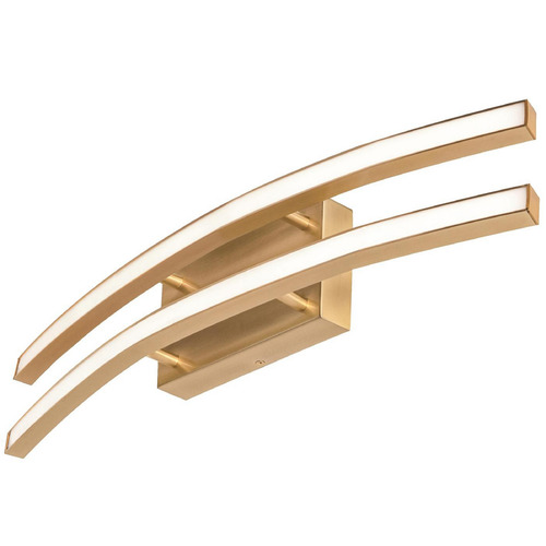 AFX Lighting Afx Lighting Harper Satin Brass LED Vertical Bathroom Light HPRV2405LAJUDSB