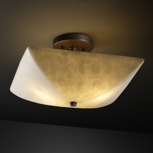 Clouds Collection Semi-Flush Mount by Justice Design Group