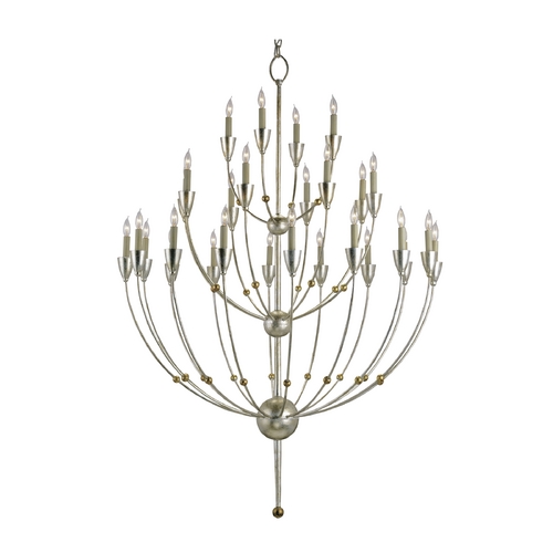 Paradox Chandelier in Silver Granello by Currey & Company