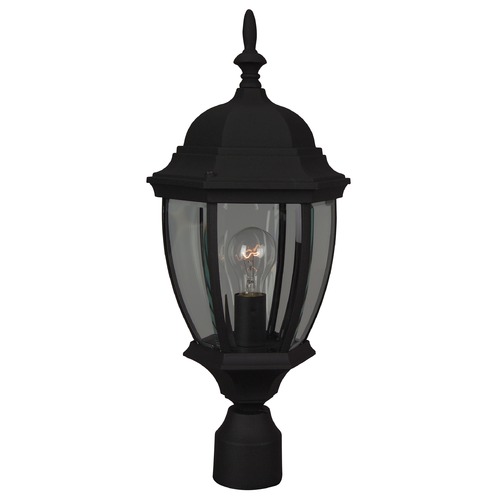 Craftmade Lighting Bent Glass Matte Black Post Light by Craftmade Lighting Z285-TB