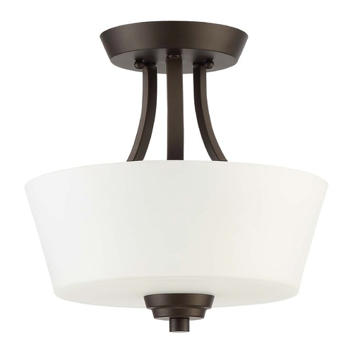 Craftmade Lighting Grace 13-Inch Espresso Semi-Flush Mount by Craftmade Lighting 41952-ESP