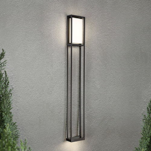 Modern Forms by WAC Lighting Modern Forms Framed Black LED Outdoor Wall Light 3000K 949LM WS-W73660-BK