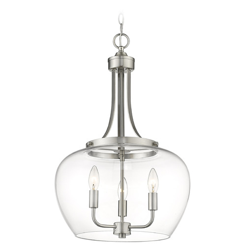 Joliet Brushed Nickel Pendant by Z-Lite