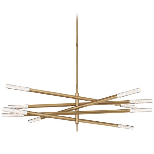 Visual Comfort Signature Collection Kelly Wearstler Rousseau Chandelier in Antique Brass by Visual Comfort Signature KW5587ABSG