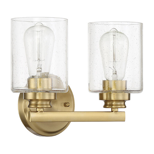 Craftmade Lighting Bolden Satin Brass Bathroom Light by Craftmade Lighting 50502-SB