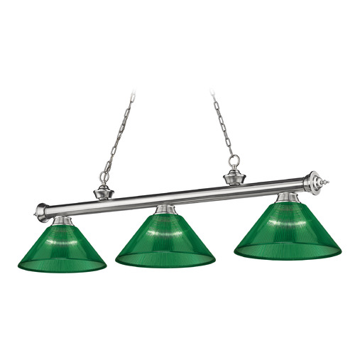Cordon Brushed Nickel Billiard Light by Z-Lite