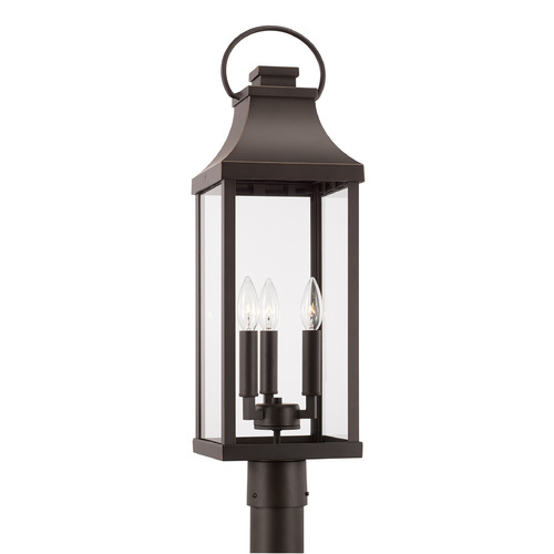 Bradford Outdoor Post Lantern in Oiled Bronze by Capital Lighting